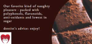 dark chocolate and teeth